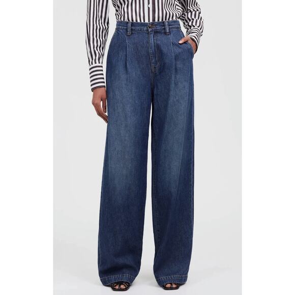 Madewell Denim - Madewell Harlow Wide-Leg Jeans in Blue Size 27 NEW NWT